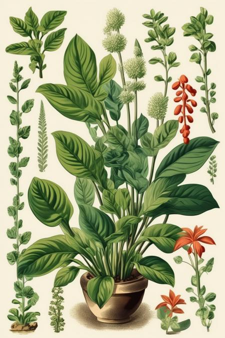succulent botanical drawing