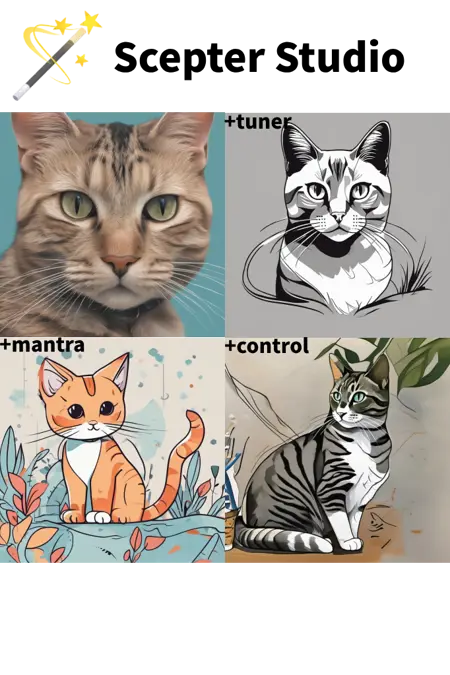 【Scepter-Workflow】CN+LoRA+Mantra, a brand new simple drawing workflow!全新简单生图工作流！