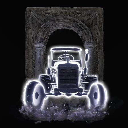 (ghost tractor:1.2),(Staring ahead, angry,:1.2),, The art style is Elden ring,game Ashes icon,Complete shape,
Occasionally colored particle light effects appear,
particles, light effects,monochrome,glowing,weak border,Flat design,(religion:0.6),((classicism)),((abstract art)),highres,Volumetric Lighting,(weathered:0.4),(petrified:0.3),(damaged:0.4),
(Clear outline:0.3),
(solo:1.4),still life,(solo focus:1.5),((Focus on a single shape)),
<lora:LaotouhuanXL_Ashes_v7:1.3>,Laotouhuan_Talismans,
(simple background:2),(dark gray background:2),