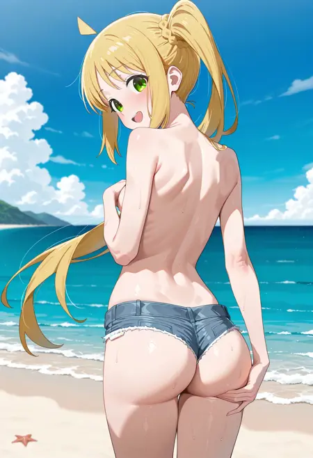 Denim Micro Shorts (IL)