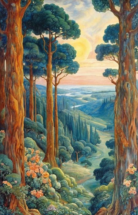 style of Evelyn De Morgan