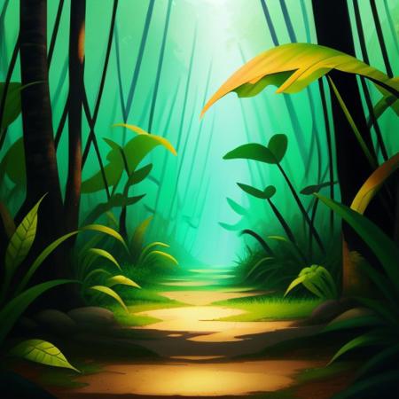 jungle and leaves