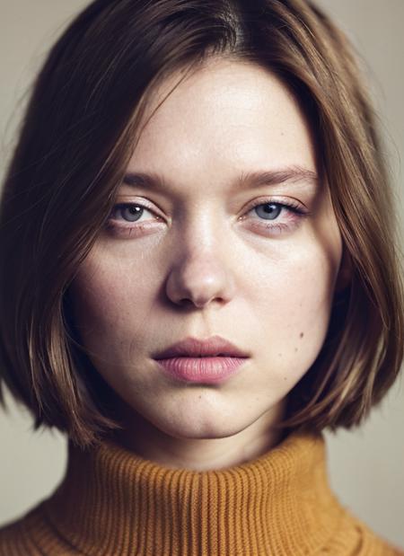 A stunning intricate full color portrait of (sks woman:1), wearing a black turtleneck, epic character composition, by ilya kuvshinov, alessio albi, nina masic, sharp focus, natural lighting, subsurface scattering, f2, 35mm, film grain, <lora:locon_leaseydoux_v1_from_v1_64_32:1.25>