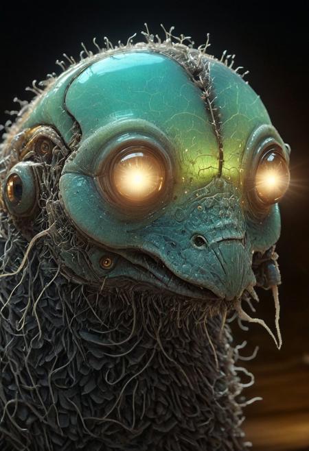 TheWeirdies Photorealistic bf-style, strange body with complex system equipment like a hyper detailed robot, no humans by Tsutomu Nihei, gaze, future mechanical society, a wired-cyborg moth-elephant, cozy fantasy witch house, cozy warm lighting from dimly Lit lamp, crepuscular rays, volumetric lighting, ultra detailed, deep Blacks, very detailed, atmospheric haze, Film grain, cinematic film still, shallow depth of field, highly detailed, high budget, cinemascope, moody, epic, OverallDetail, 2000s vintage RAW photo, photorealistic, candid camera, color graded cinematic, eye catchlights, atmospheric lighting, imperfections, natural, shallow dof