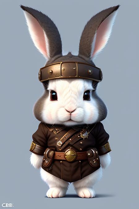 (cbzbb:1.25), ((rabbit)),cbzbb,cute, little, baby, beautiful, fantasy art, devian art, trending artstation, digital art, detailed, realistic, humanoide, character, tiny,cinematic shot,cinematic portrait of rabbit, cute character as a rabbit,<lora:cuteRichstyle15_lora8:1>