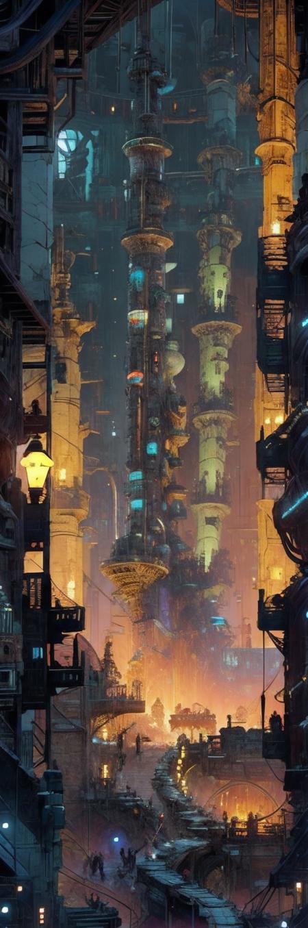 masterpiece, insane details, ultra quality, unity 8k wallpaper, (Stone Town), (A city underground:1.4), industrial city, mechanical industry, machinery, cyber, cyberpunk, science fiction, oil lamp, steam, dim atmosphere, no human, ruins, Kilian_Eng, hyperdetailed, (photorealistic:1.2), satellite image, from above, wide shot, best quality, 8k <lora:20240109-1704806059036:0.8><lora:Kilian Eng illustrationn_20230922194928:0.6> <lora:detail_slider_v4:1.4>