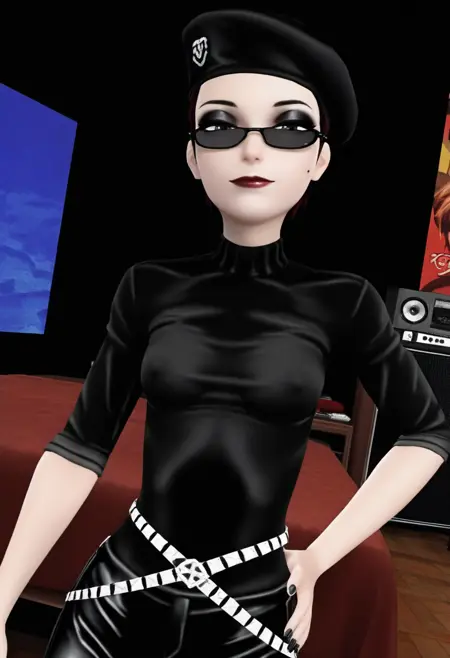 Androgynous Artsy Mime(OC) - NoobAi V.2