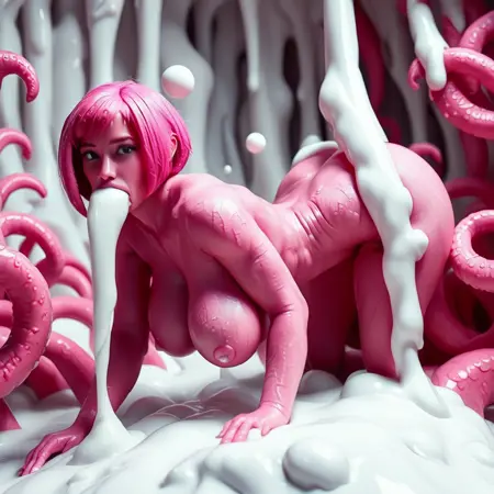 White Slime Pink Tentacles DX - PONY UNLIMITED_PORN X-REAL