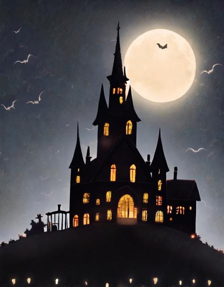 dark castle, halloween, night,
speedpaint