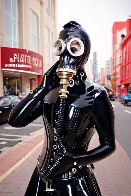 GP5 gasmask with tube V1