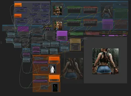ComfyUI image-morphing low-VRAM LCM video animation workflow with poses