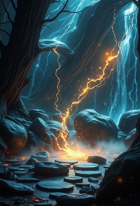wenn magic comes in your life, fantasy, modern world, photorealism, very wonderful, shiny, dynamic lights, epic fantasy