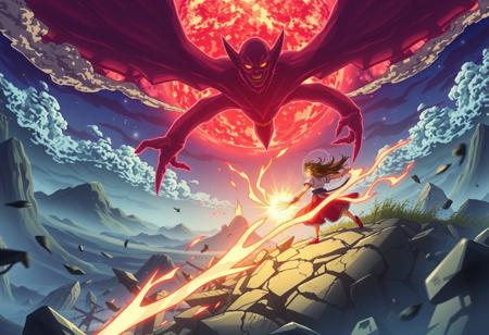 anime, epic battle