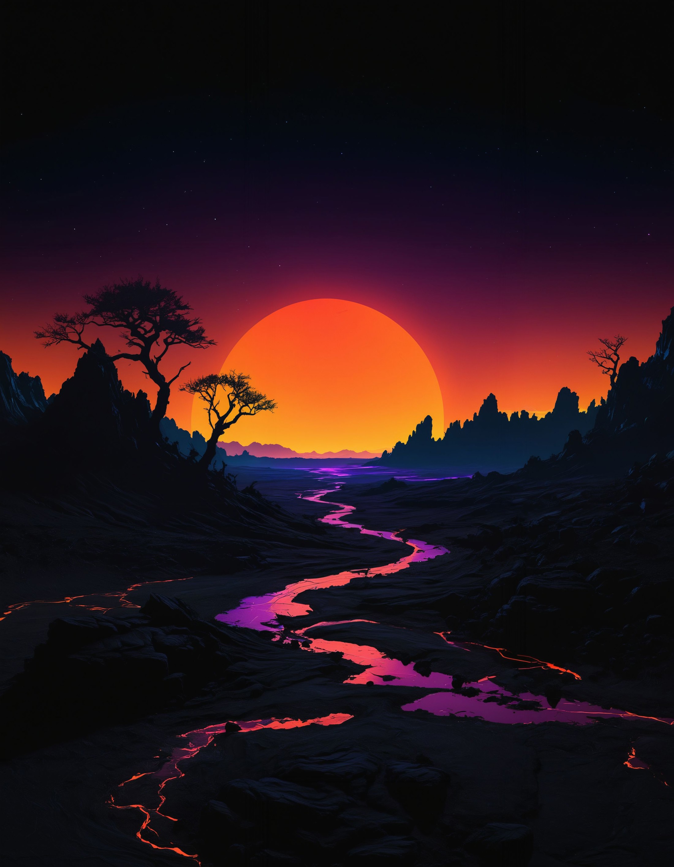 an otherworldly landscape in the style of neon silhouette contrast, 
<lora:xl_more_art-full_v1:0.5> <lora:- SDXL - vanta-b...