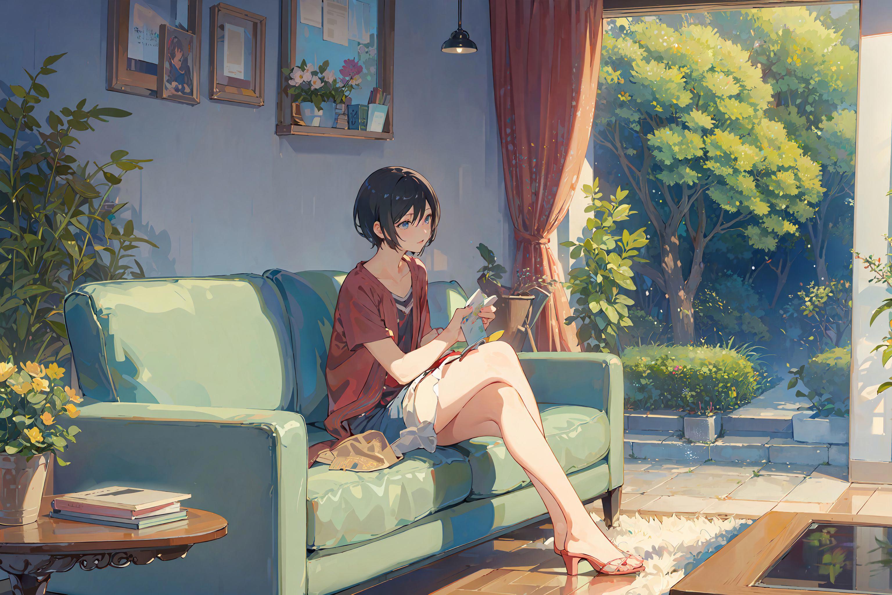 言叶之庭/The Garden of Words/新海诚/Makoto Shinkai/言の葉の庭です Lora image by chosen