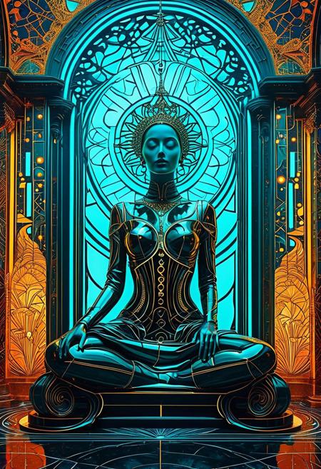 club flyer, music poster, baroque inspired sculpture, ethereal ambiance, dark matter art, split toning, bold color scheme, techpunk, by Neotropical, chalk art, baroque sci-fi,
Pytopia live stream 2016, Style of Anton fedeev, retrofuturistic film noir atmosphere, neoclassical clarity, geometry-inspired, sun-kissed palettes, Albert Joseph
Moore, New ep/mix1-ep2, Style of art nouveau elegance, beeple, intricate cut-outs, Yasmina beach, Antoni gaudí, synthpunk, neoclassical figures, hyperspace noir, style of ominous vibe, style of art nouveau ornamentalism, tonal
approach, Eliod ekf a, rave poster,