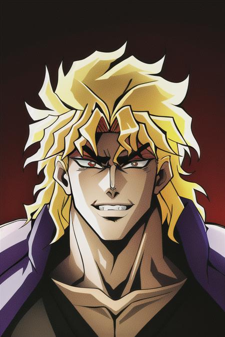 Portrait of Dio Brando from Jojo's Bizarre Adventure, Stable Diffusion