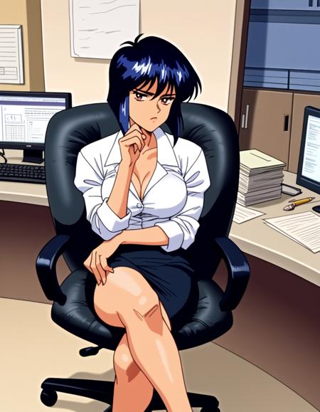 motoko kusanagi,1girl,breasts,short hair,black hair