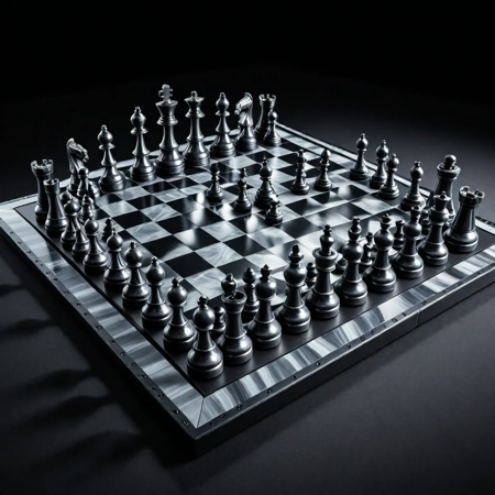 A forged carbon chess set on a matte obsidian board, glowing rim lighting, cinematic shadows, hyper-detailed product render lazypos
<lora:TrendCraft_The_Peoples_Style_Detailer-v2.3I-4_15_2025-SDXL:0.8>
<lora:Forged_Carbon_SDXL:1>
