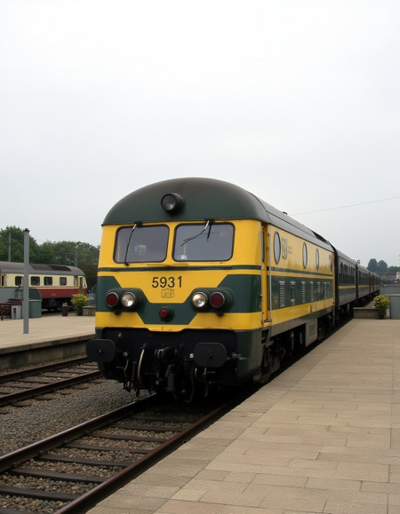Locomotive serie 59 SNCB Yellow livery