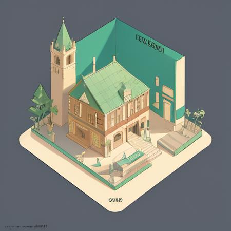 Riso printing style illustration,
A slight retro tone,
Granular sensation,
Flat,
best quality, intricate details,  full body,85mm,f1.8
village, beatiful buildings, perfect  furniture,A slight retro tone,Granular sensation,Flat,
mini\(ttp\), miniature, lanpscape, isometric, Looming,