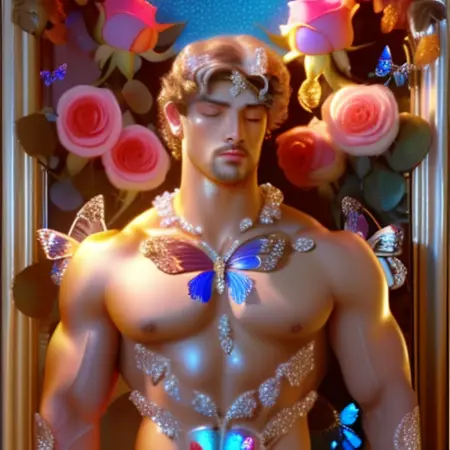 Serene Floral Butterfly