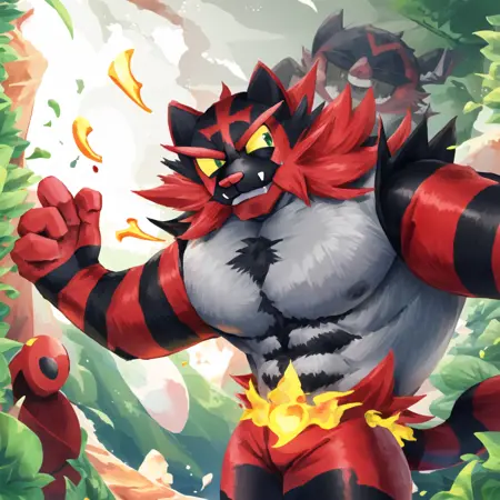 Incineroar - Pokemon - (LyCORIS/LoCON) NSFW
