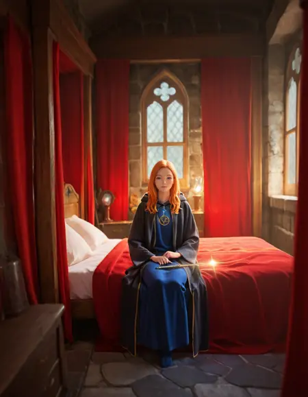 Gryffindor Dorm Room - Hogwarts (Harry Potter) Commission! [Pony, Illustrious]