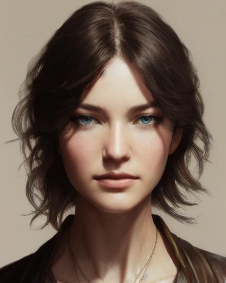 [<lora:mylovev3:1>], a woman, Portrait , dramatic lighting, illustration by greg rutkowski, yoji shinkawa, 4k, digital art, concept art, trending on artstation, (dark shot:1.17), epic realistic, faded, ((neutral colors)), art, (hdr:1.5), (muted colors:1.2), hyperdetailed, (artstation:1.5), cinematic, warm lights, dramatic light, (intricate details:1.1), complex background, (rutkowski:0.8), (teal and orange:0.4)