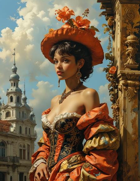 ([by Kadir Nelson and by Ralph Bakshi|by Bruno Catalano and by Otto Dix]:1.5), modulate, divine, apocalypse, mindful, alienated, captivating, futuristic, lure, snappy, teleport, (Neo-Rococo, curved forms, naturalistic ornamentation, elaborate, decorative, gaudy, Neo-Rococo:1.3)