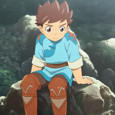 Lute (Monster Hunter Stories) first outfit. Pony