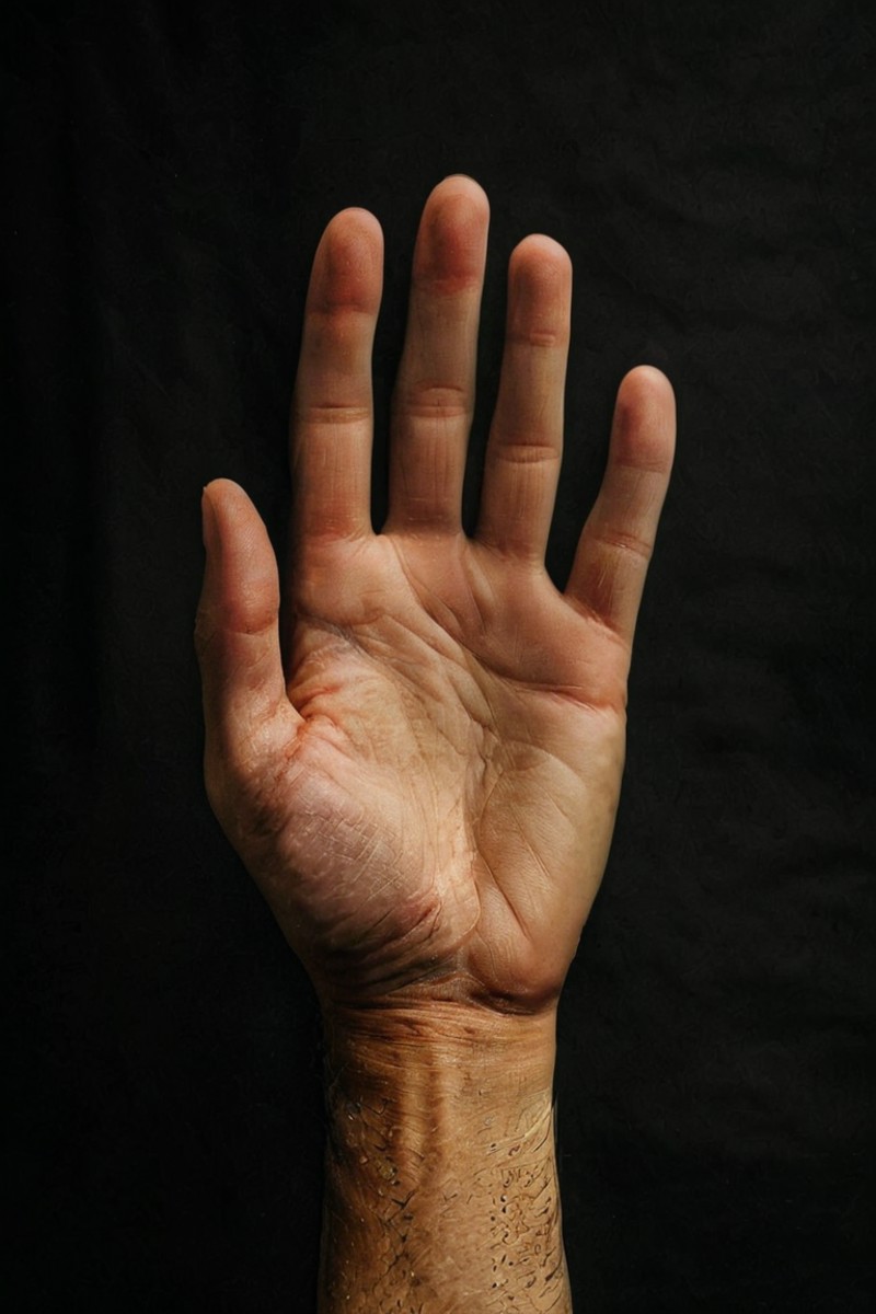 a hand
(8k, RAW photo, highest quality), 
 <lora:detailed_hands:1>