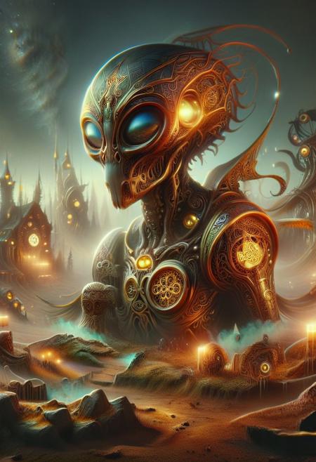 postapocalypse, steampunk, cyberpunk, horror, aesthetic of realism, newfangled marvelous opus, precise details, future-proof atmosphere, (hotpink and yellow colors:0.1), ral-cltc, alienzkin, zavy-lndskncht