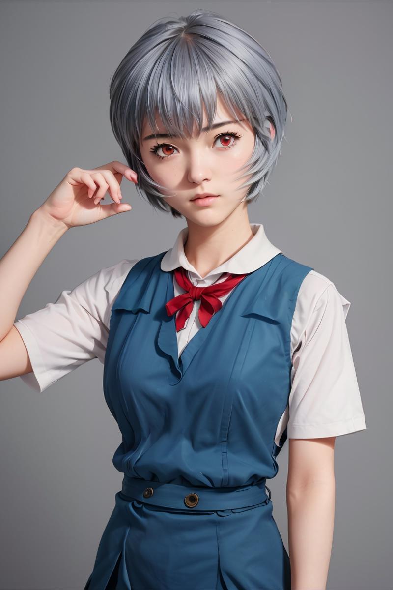 Rei Ayanami - School Uniform │ Neon Genesis Evangelion image by MarkWar