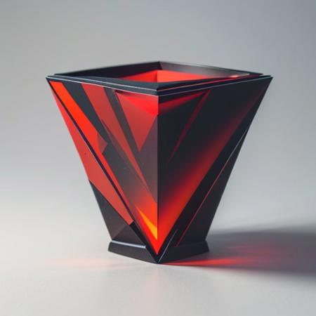 flat illustration of a (red prism:1.4), Masterpiece, High quality, RAW, detailed, dramatic lighting, tshirt design, simple background, flat background