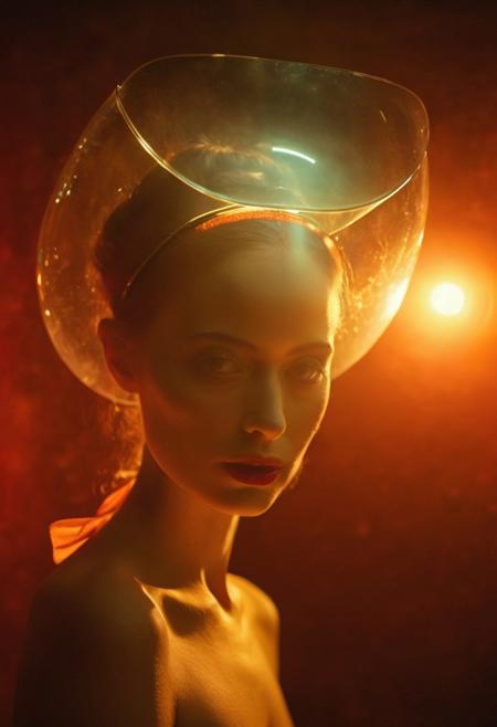 Persian Girl, spaceship, mineralogical fractal, mutation black petals, nuclear reactor interior, photorealistic surrealism tangka, (film grain:1.2), abstract collage,(masterpiece, high quality, fisheye:1.2), , solo, model photoshoot, (red theme:1.1), a stylish girl,big lips, round_eyewear, solo, pride, , (looking at the viewer), ((best quality)), ((art by Odd Nerdrum and Adolf Mosengel and Jens Lund:1.2), (crystal-clear and hip atmosphere, led displays, aesthetic of tonalism:0.1), ), award wining, f/5.6, shutter speed 1/125 sec, iso3200, white balance daylight, exposure compensation "-1.5 ev", shutter priority shooting mode, Deep black Photorealistic bf-style, translucent vibrant Red charming beautiful freckled busty wired-cyborg elfish princess with complex system equipment like a hyper detailed Ninja by Tsutomu Nihei, gaze, cozy warm lighting from within, volumetric lighting, ultra detailed, deep Blacks, very detailed, atmospheric haze, Film grain, cinematic film still, shallow depth of field, highly detailed, high budget, cinemascope, moody, epic, Vintage, Polaroid,