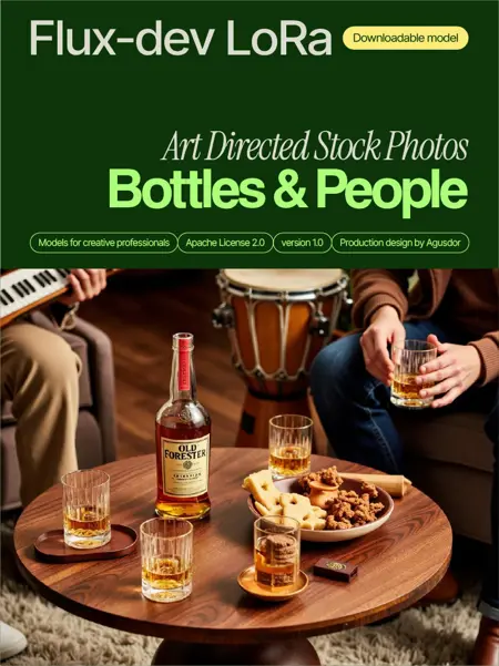 Art Directed Stock Photos: Bottles & People