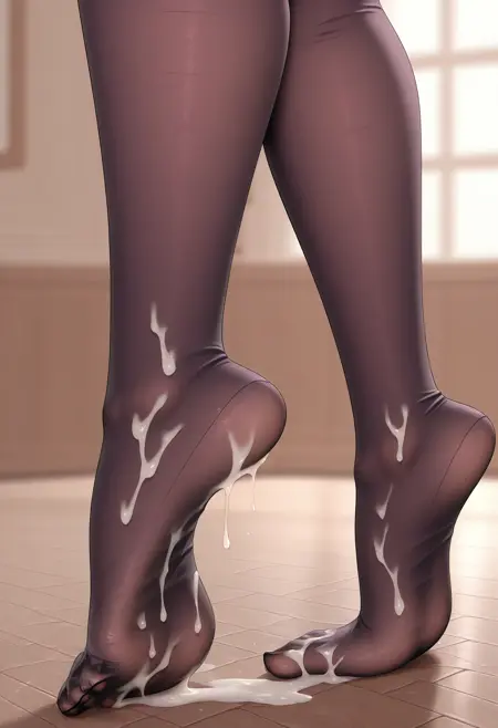 Cum on feet/Cum on pantyhose, concept, LoRA, Illustrious XL