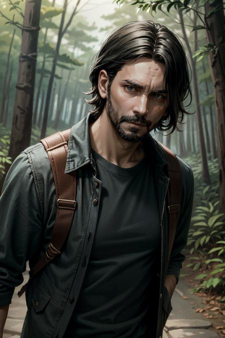 ((masterpiece, best quality))
<lora:add_detail:0.8>
<lora:AWAlan:0.8>
AWAlan, 1boy, solo, facial hair, black hair, In a serene, tranquil forest, wearing outdoor gear and enjoying a peaceful nature hike