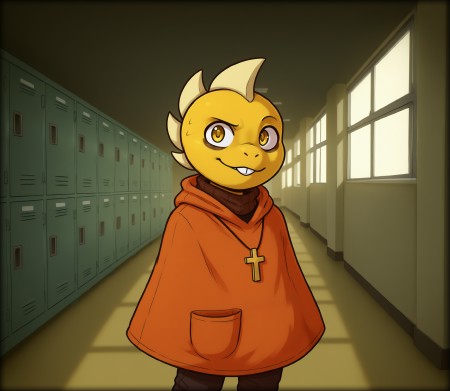 Monster Kid / Monster Teen / MK - Deltarune (Character) (NAI) 1800 steps