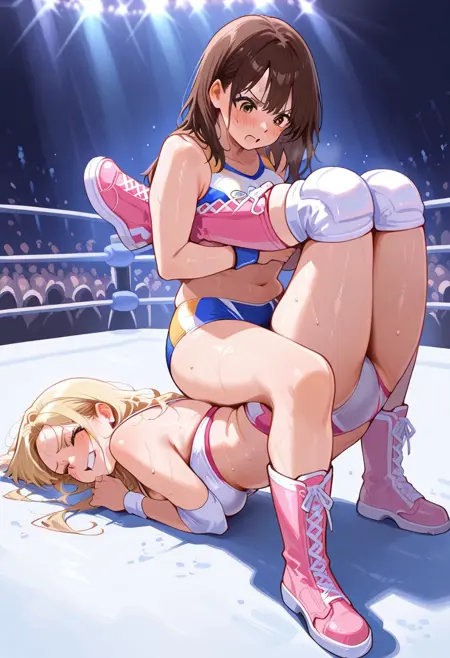 Boston crab Submission Hold Wrestling - 3 poses | Illustrious | (Commission)