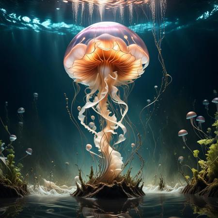 (masterpiece:1.2), excessive cum, spiral water arising from water, flood, water everywhere, jellyfish, <lora:vomcum:1.3>, lightshow, reflections BREAK people watching, absurdres, intricate details, <lora:add_detail:0.5>, artstation, 3d render, unreal engine