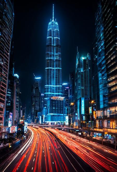Capture the vibrant energy of a bustling city at night, with towering skyscrapers reaching towards the starry sky. Imagine a bustling metropolis, its streets aglow with the neon lights of shops and restaurants. Capture the motion blur of passing cars, the illuminated faces of pedestrians, and the glowing windows of high-rise buildings. Use a long exposure to create light trails and a sense of dynamic movement. Opt for a wide-angle lens to encompass the vastness of the cityscape. For a 4K HDR wallpaper, emphasize the contrast between the bright city lights and the dark night sky, showcasing the beauty of urban life after sunset.