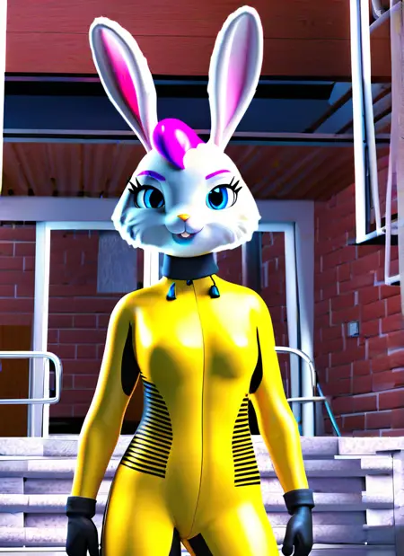 chloe bunny - spycies movie (PonyXL V6)