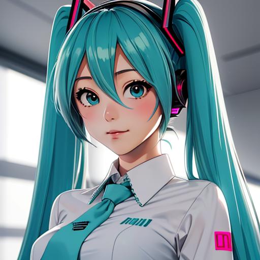 Hatsune Miku, business attire