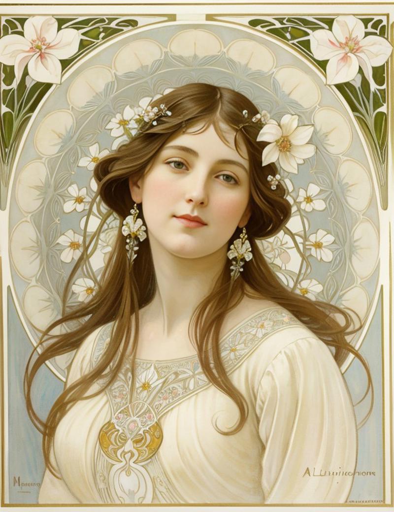 Mucha painting style image by Oofas