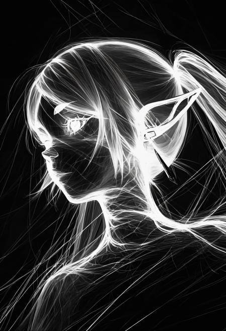 光影画 Light and shadow painting style noobv