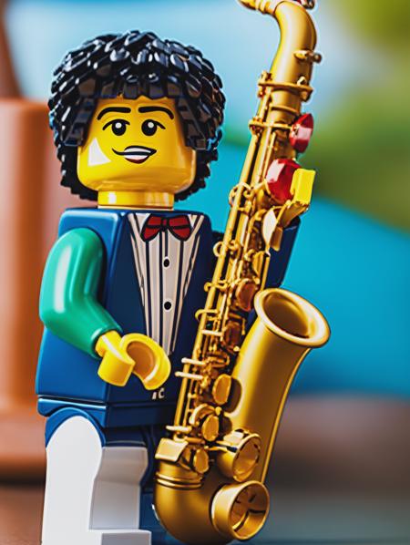 LEGO Creator, a saxophone <lora:lego_v2.0:0.8>, masterpiece, high detail, 8k, high detailed skin, 8k uhd, high quality