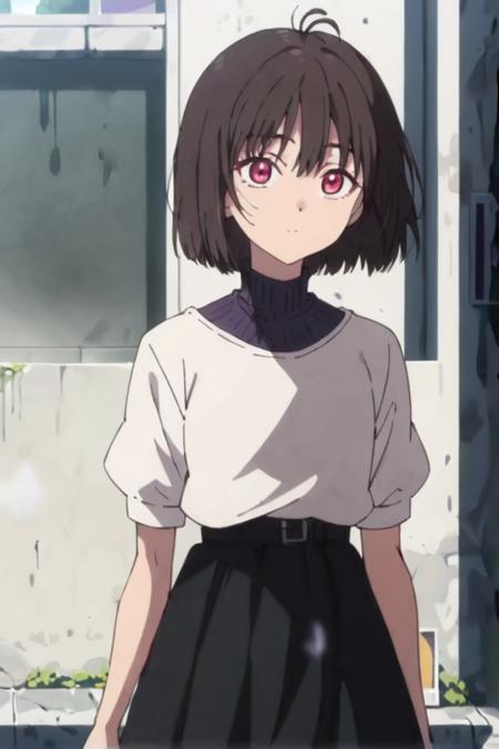 onasaiyuki,brown hair,  short hair,bangs,bob cut,(red eyes, purple eyes,pink eyes:1.5),antenna hair,ahoge,medium hair,hair between eyes,short hair, onasaiyuki,brown hair,  short hair,bangs,bob cut,(red eyes, purple eyes,pink eyes:1.5),antenna hair,ahoge,medium hair,hair between eyes,short hair,shirt, short sleeves, white shirt,skirt,black skirt,puffy sleeves, puffy short sleeves,turtleneck, onasaiyuki,brown hair,  short hair,bangs,bob cut,(red eyes, purple eyes,pink eyes:1.5),antenna hair,ahoge,medium hair,hair between eyes,short hair,skirt, black skirt, black footwear,skirt, shirt, school uniform, short sleeves,white shirt,shoes, socks, sailor collar, serafuku,black sailor collar,pleated skirt, blouse,loafers, onasaiyuki,brown hair,  short hair,bangs,bob cut,(red eyes, purple eyes,pink eyes:1.5),medium hair,hair between eyes,short hair, hat,shirt,black headwear, pants,red shirt,black footwear, jacket,collarbone,