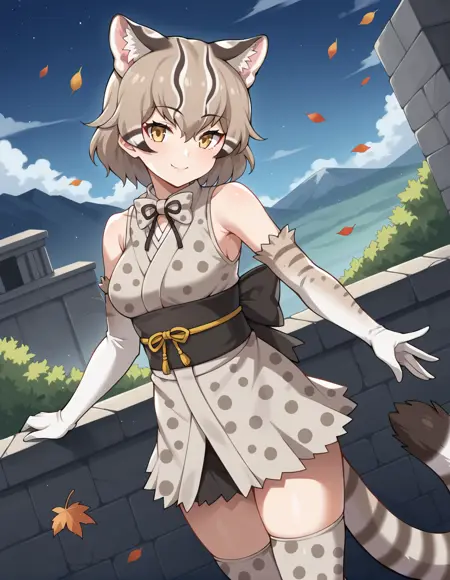 [Request] Tsushima Leopard Cat (Kemono Friends) / SDXL Pony Diffusion